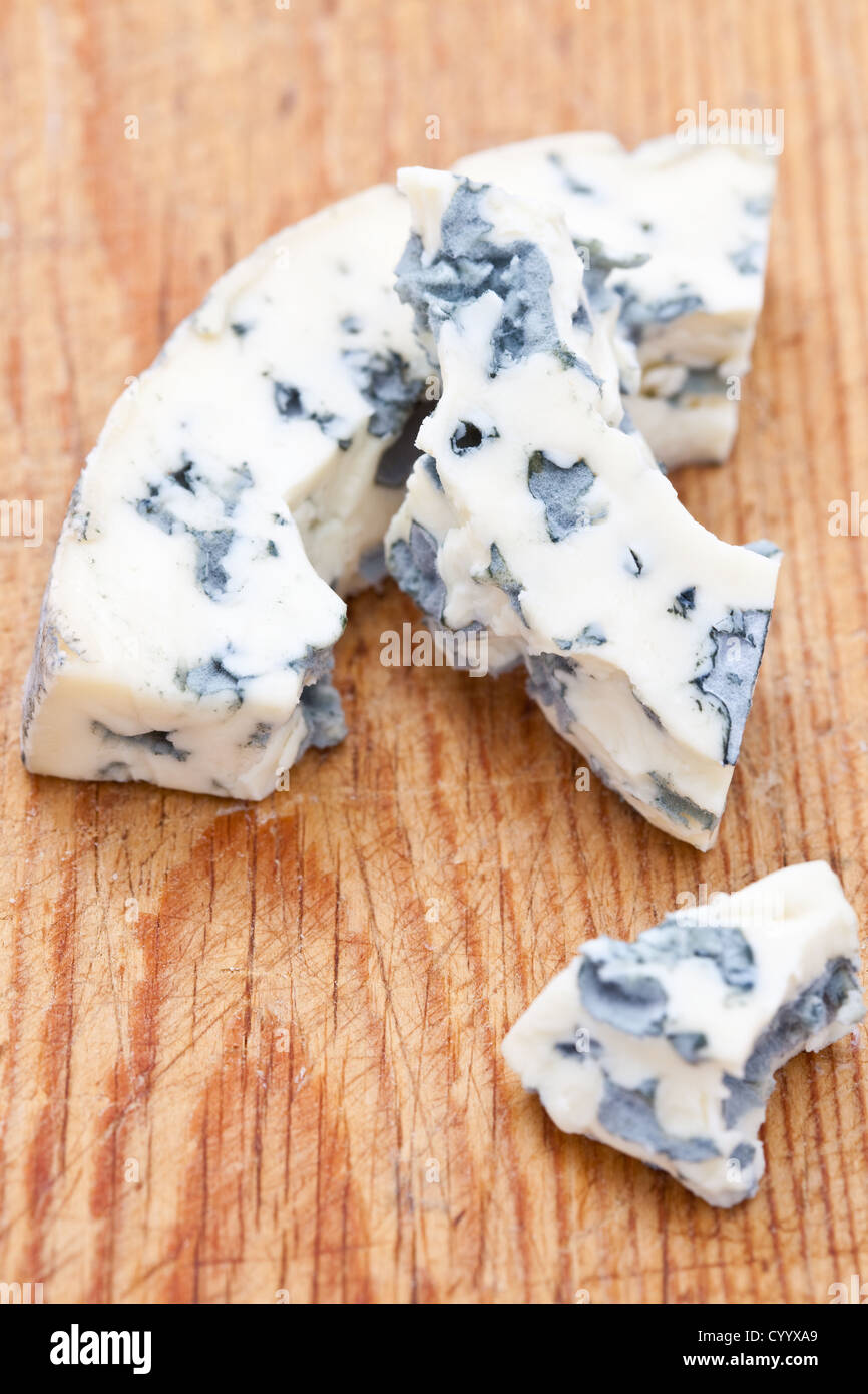 French pasteurized cow's milk blue cheese Stock Photo Alamy