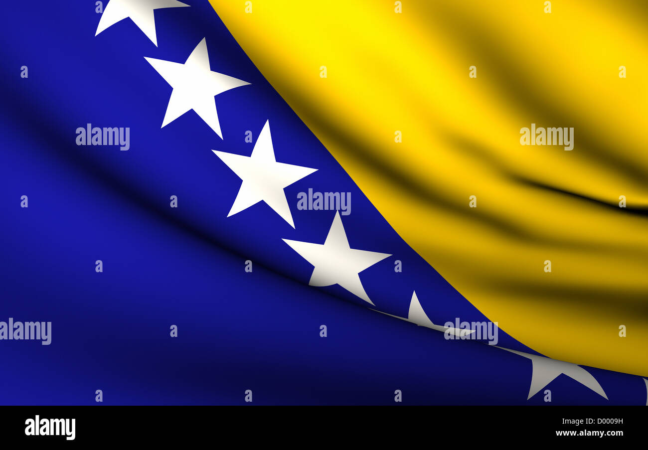 Flying bosnia herzegovina banner hi-res stock photography and images ...