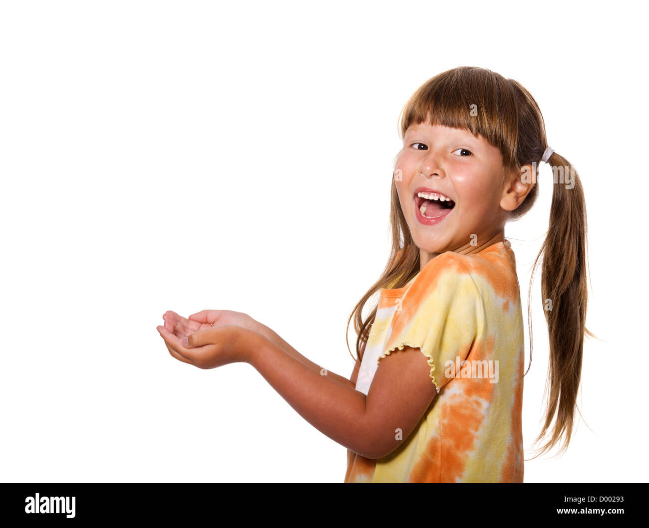 Laughing girl child isolated hi-res stock photography and images - Alamy