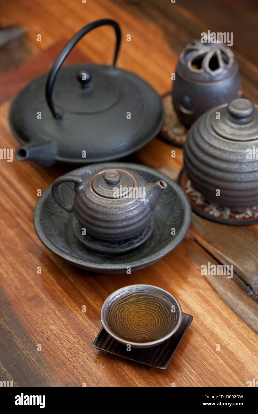 Traditional Chinese tea set Stock Photo Alamy