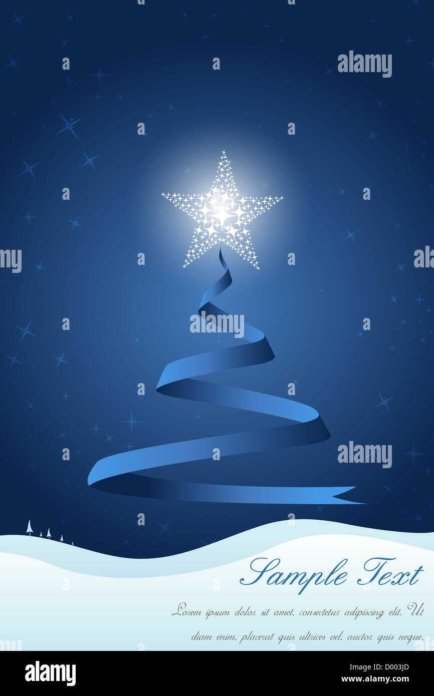 illustration of x mas tree with star Stock Photo Alamy