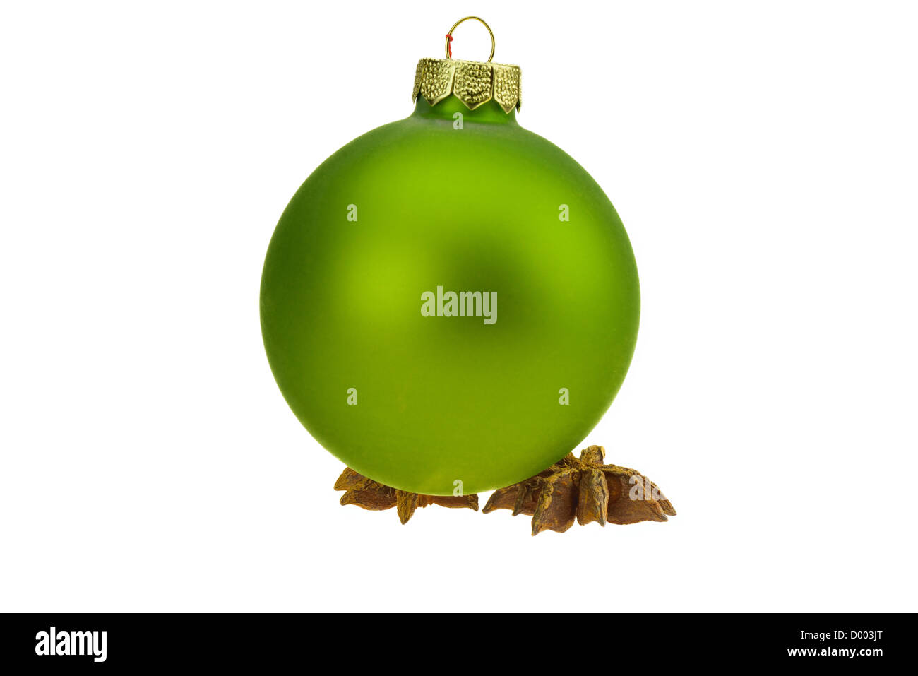 Christmas ball isolated over white background Stock Photo - Alamy