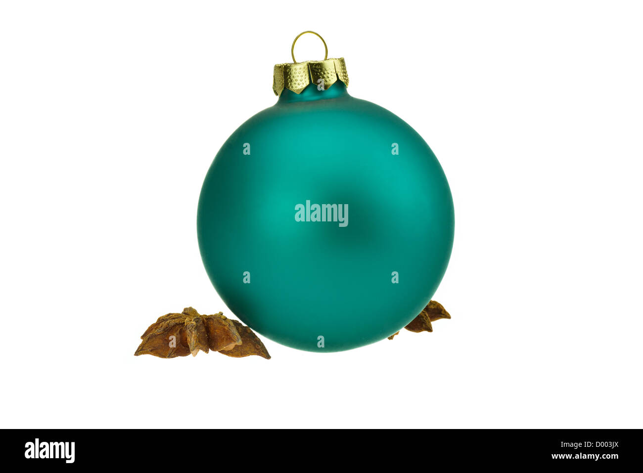 Christmas ball isolated over white background Stock Photo - Alamy