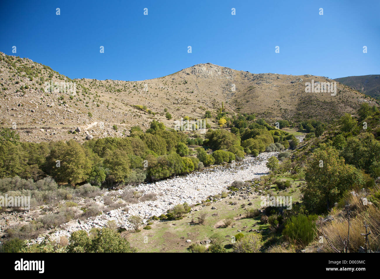 river at gredos mountains in avila spain Stock Photo - Alamy