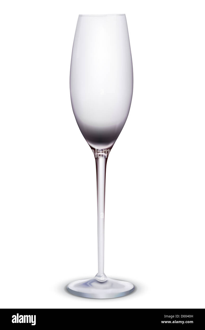 illustration of empty wine glass on isolated background Stock Photo - Alamy