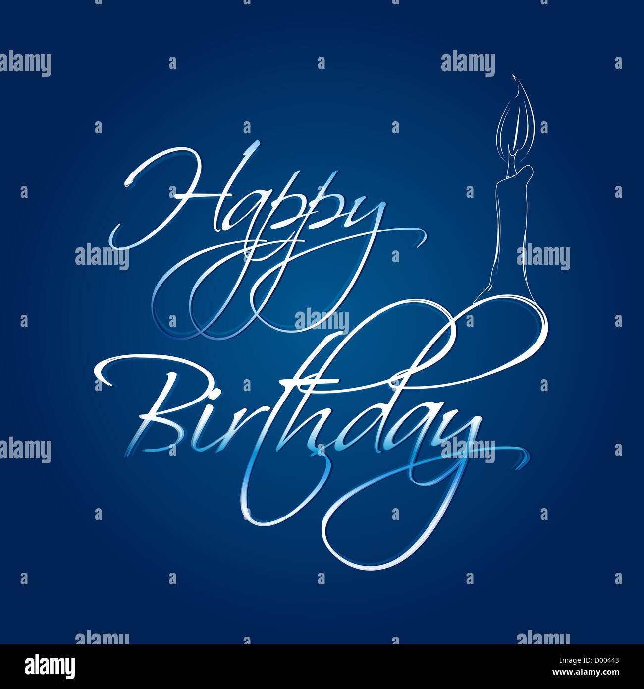 Premium Male Birthday Cards For Men, Gold And Navy Stars And Wrapped Presents - 5x7 Card, Blank Inside With Envelope