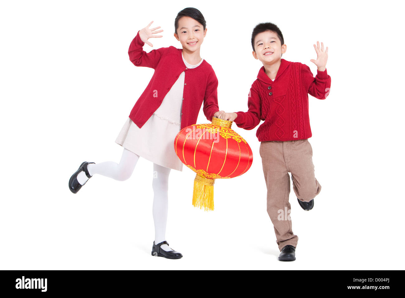 Cute boy holding hand lantern Cut Out Stock Images & Pictures Alamy