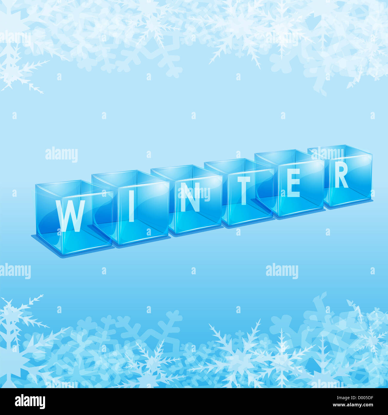 illustration of winter card Stock Photo - Alamy