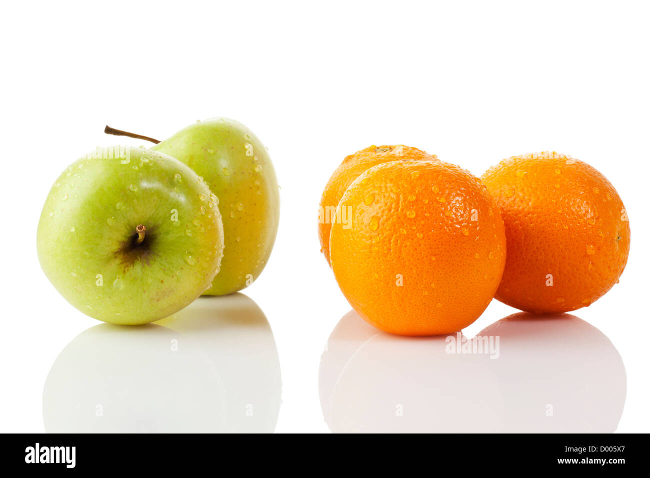 Comparing apple and orange hires stock photography and images Alamy
