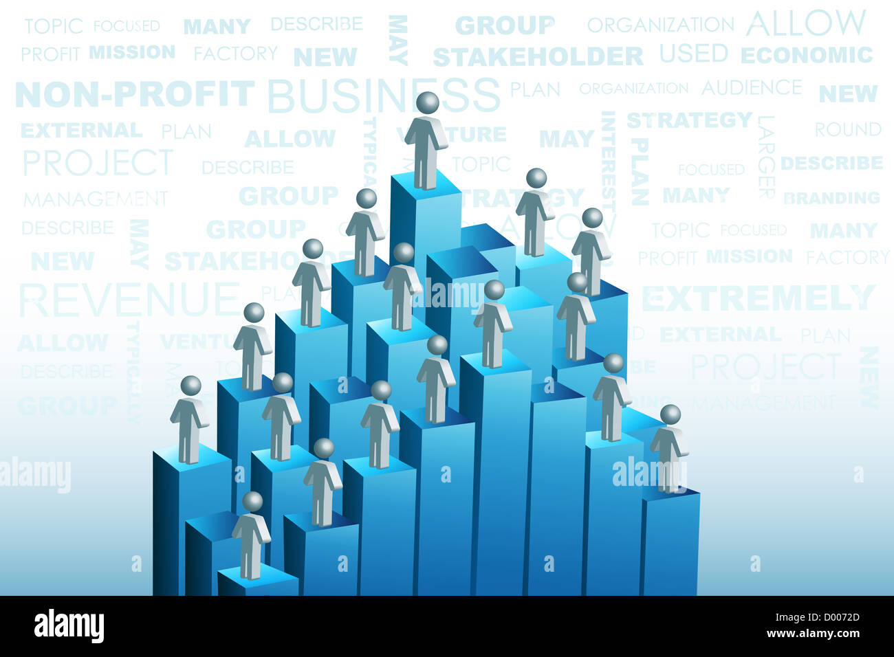 illustration of organization structure Stock Photo