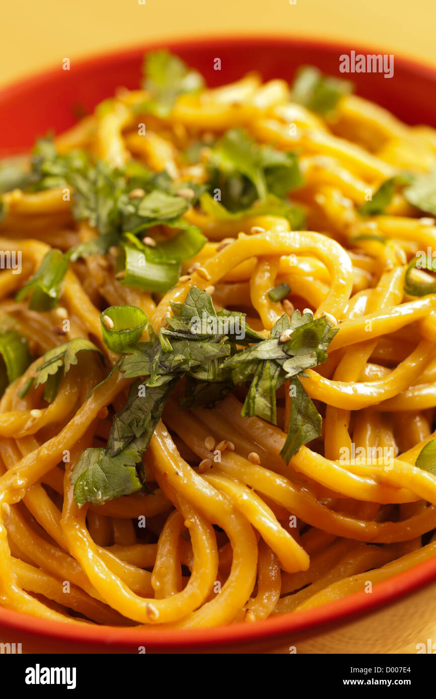 Cold Noodles With Sesame Paste, a Sichuan classic Stock Photo