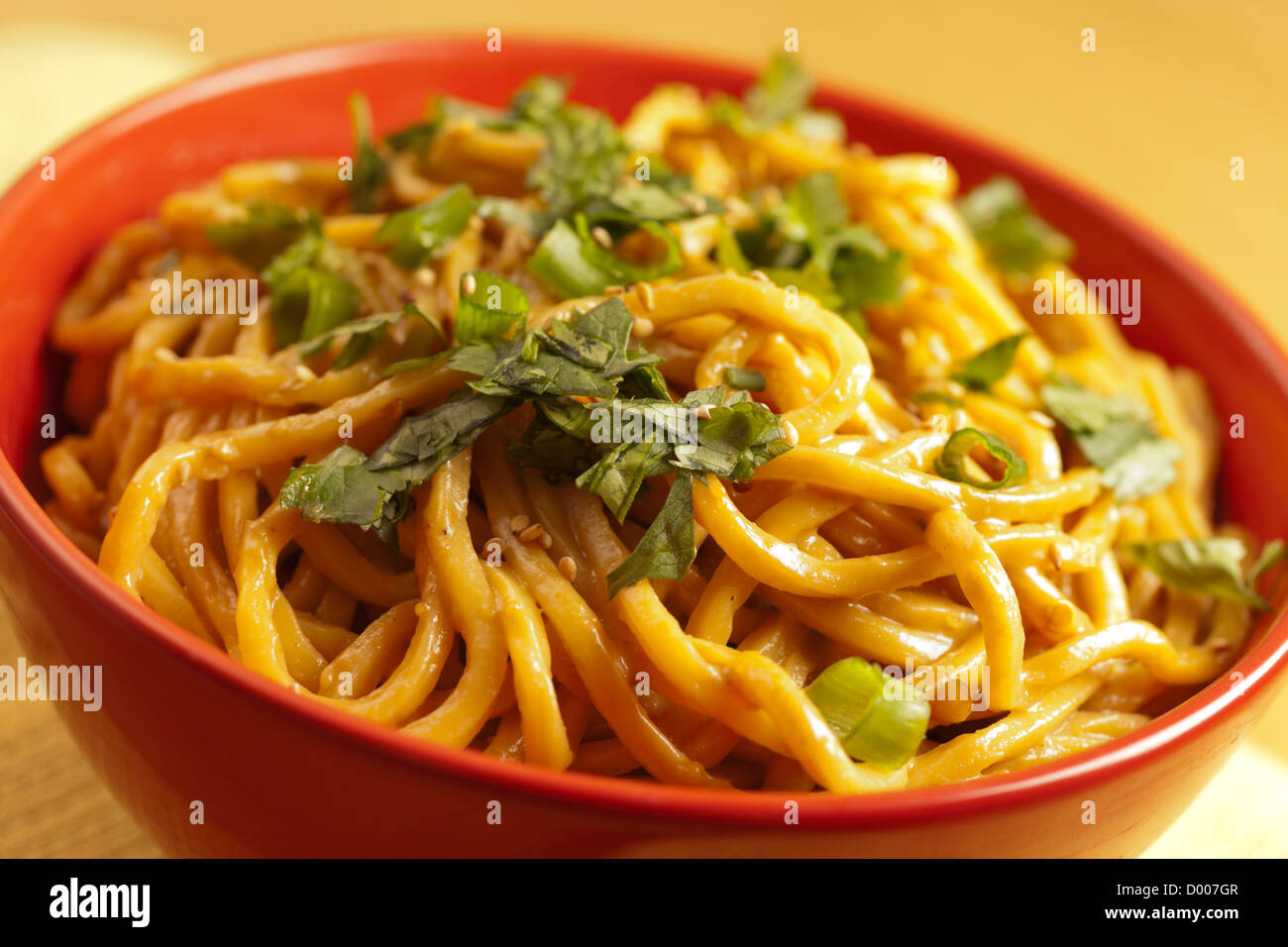 Cold Noodles With Sesame Paste, a Sichuan classic Stock Photo