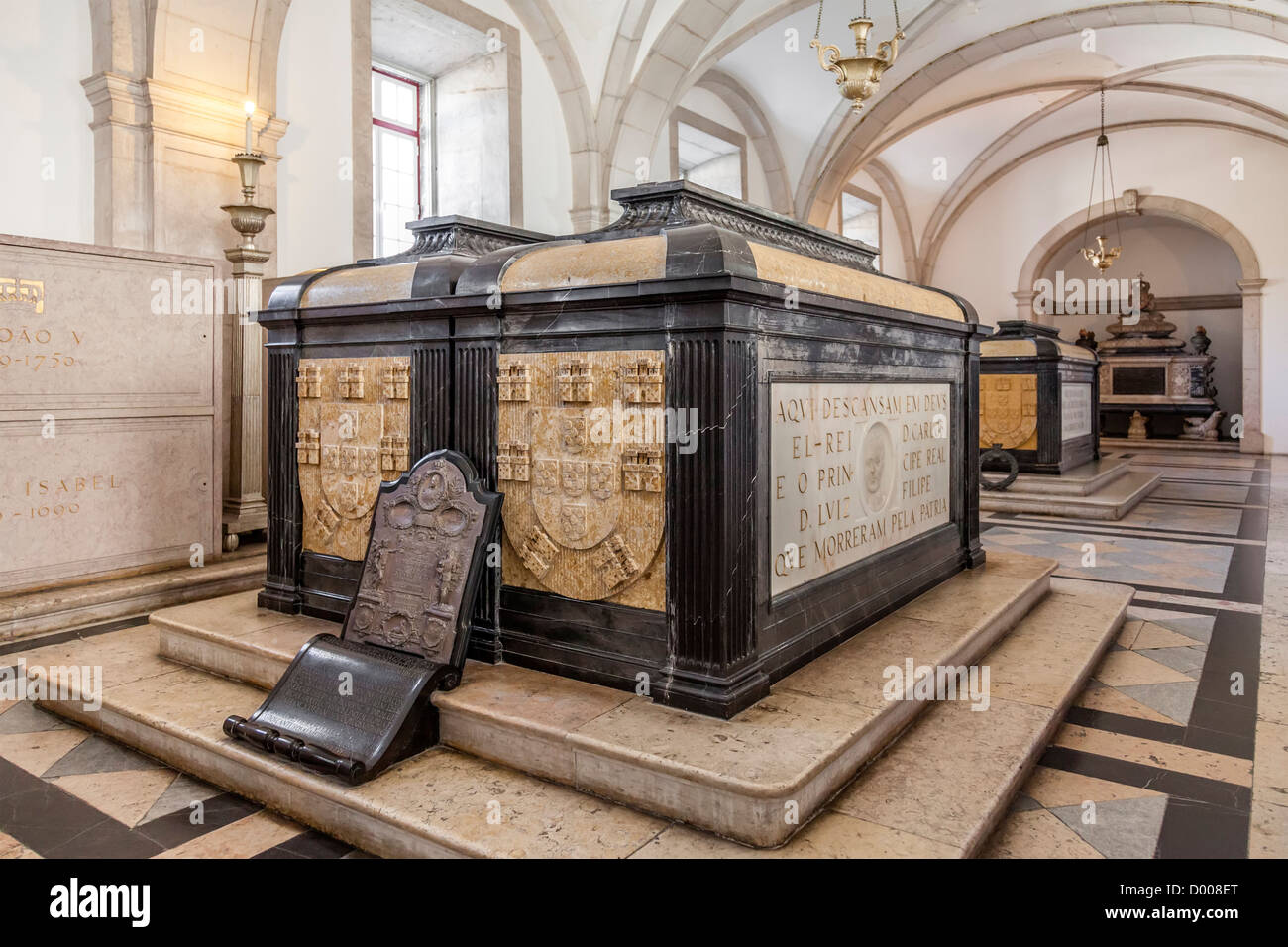 The royal pantheon of the house of braganza hires stock photography