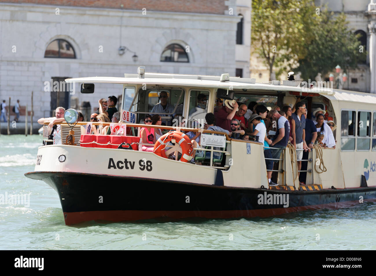 Waterbus carrying passengers, Venice, Italy Stock Photo Alamy