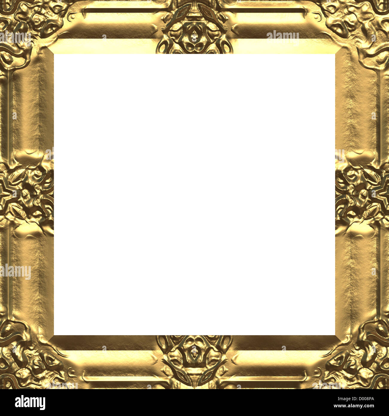 gold photo frame Stock Photo Alamy