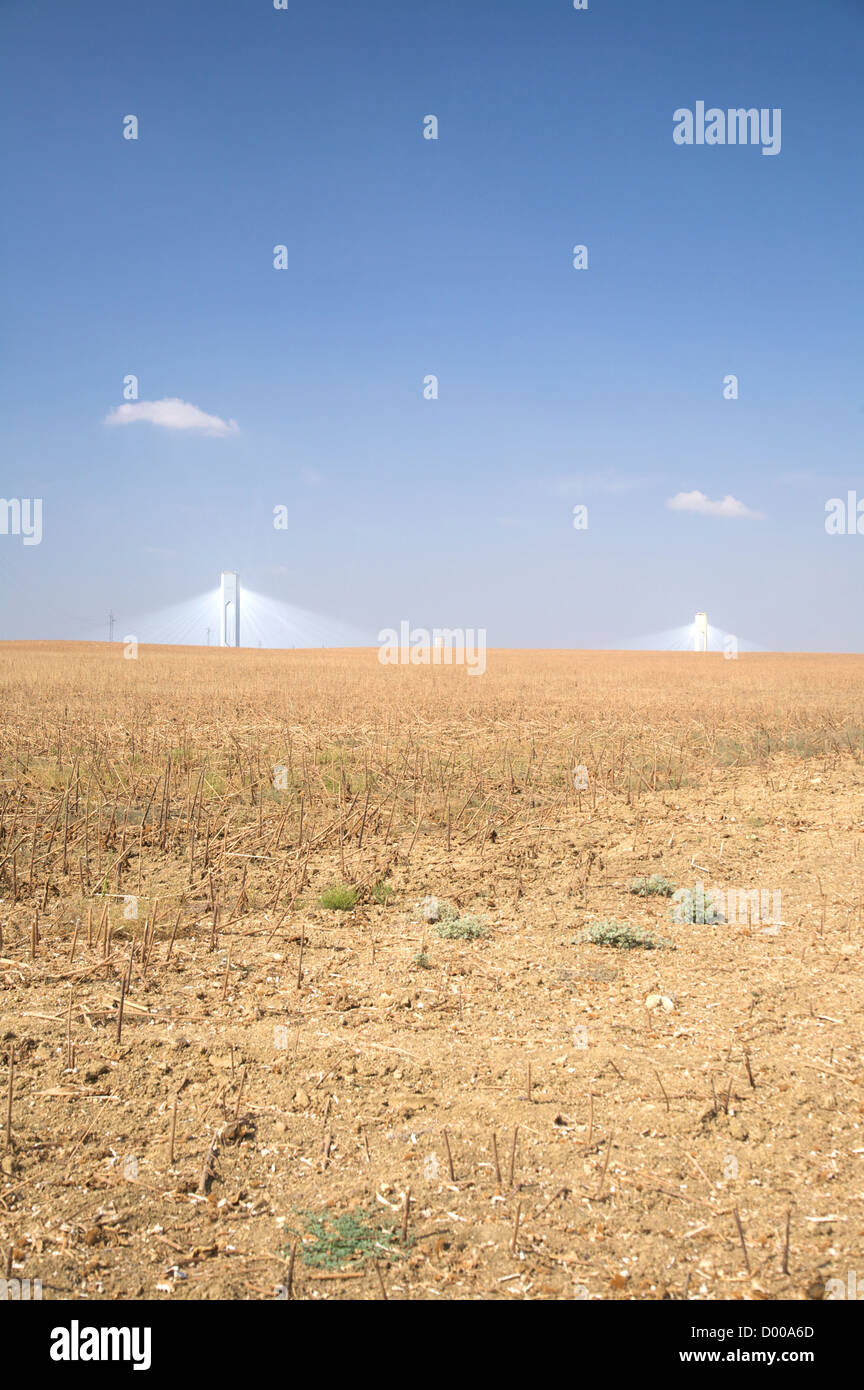 solar power station at sanlucar in seville spain Stock Photo - Alamy