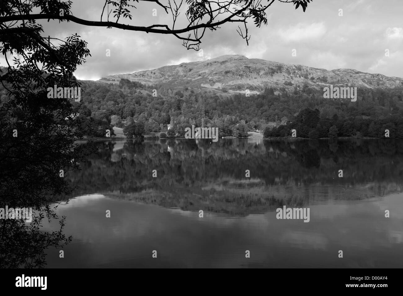 Black and White Reflections in Grasmere Water, Lake District National
