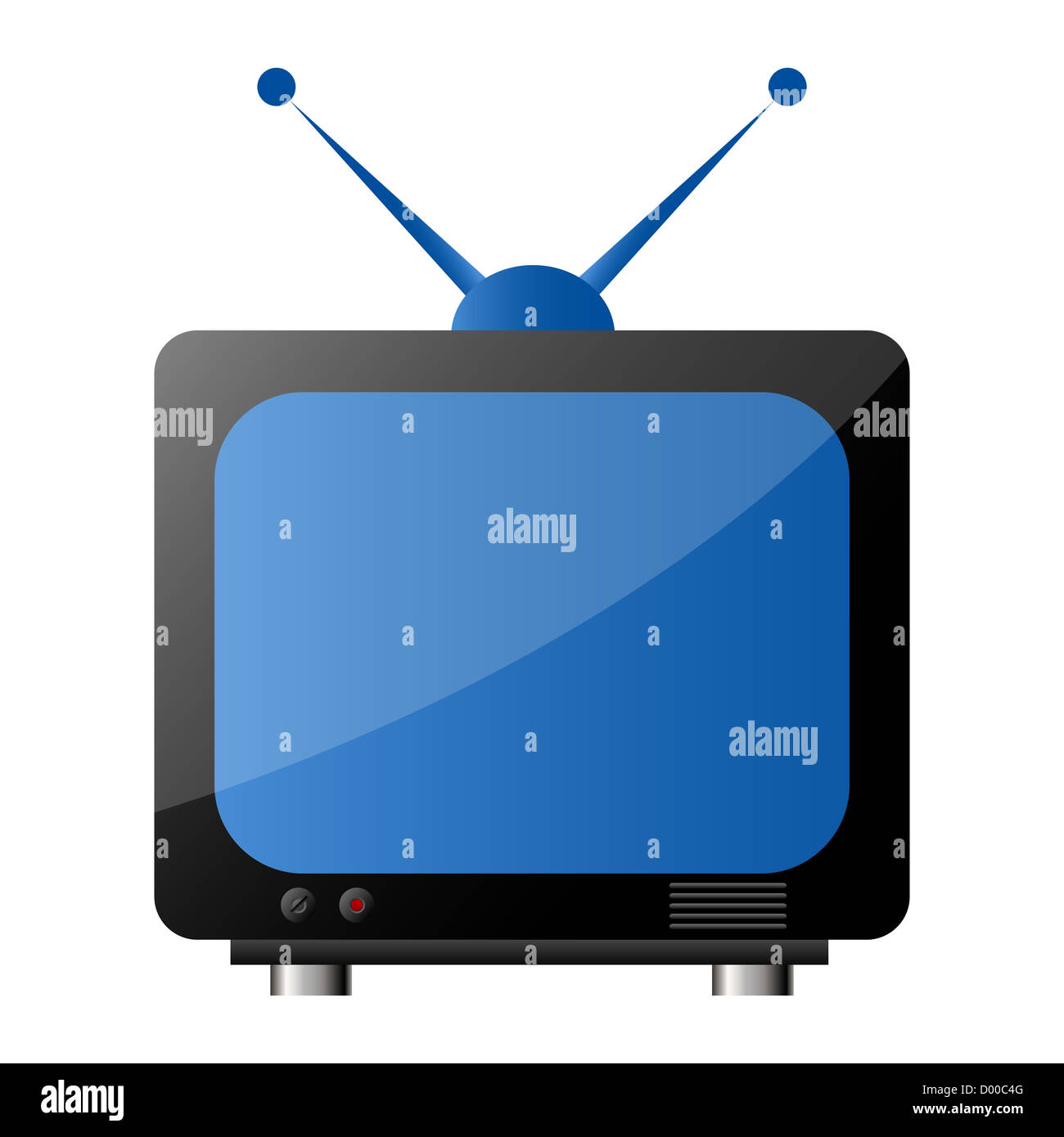 illustration of tv icon on white background Stock Photo - Alamy