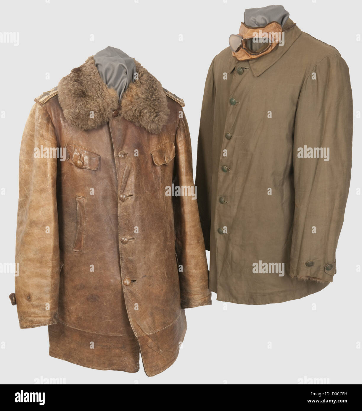 Brown leather jacket with fur collar hi-res stock photography and images -  Alamy