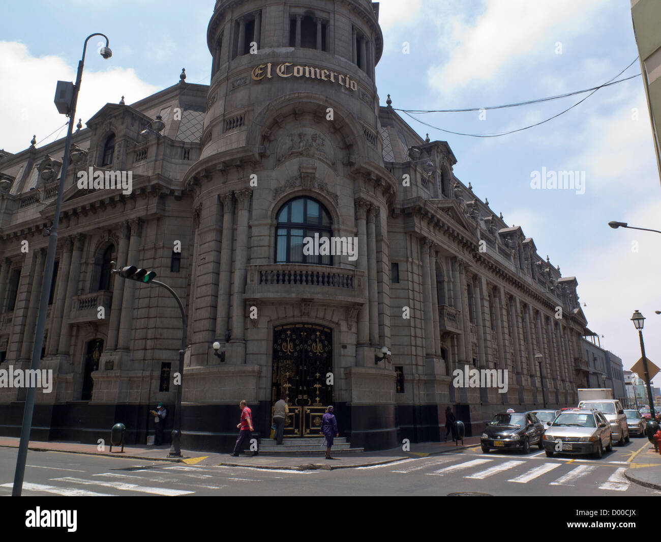 Peru. Lima city. El Comercio news paper building. Stock Photo