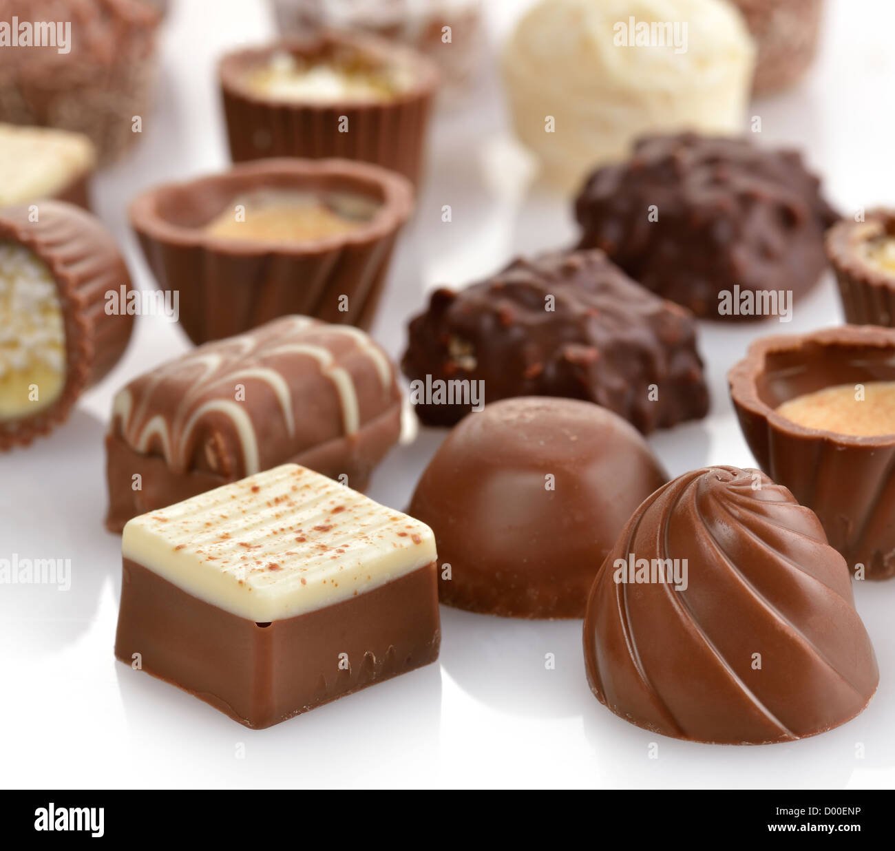 Chocolate Candies Assortment ,Close Up Stock Photo - Alamy
