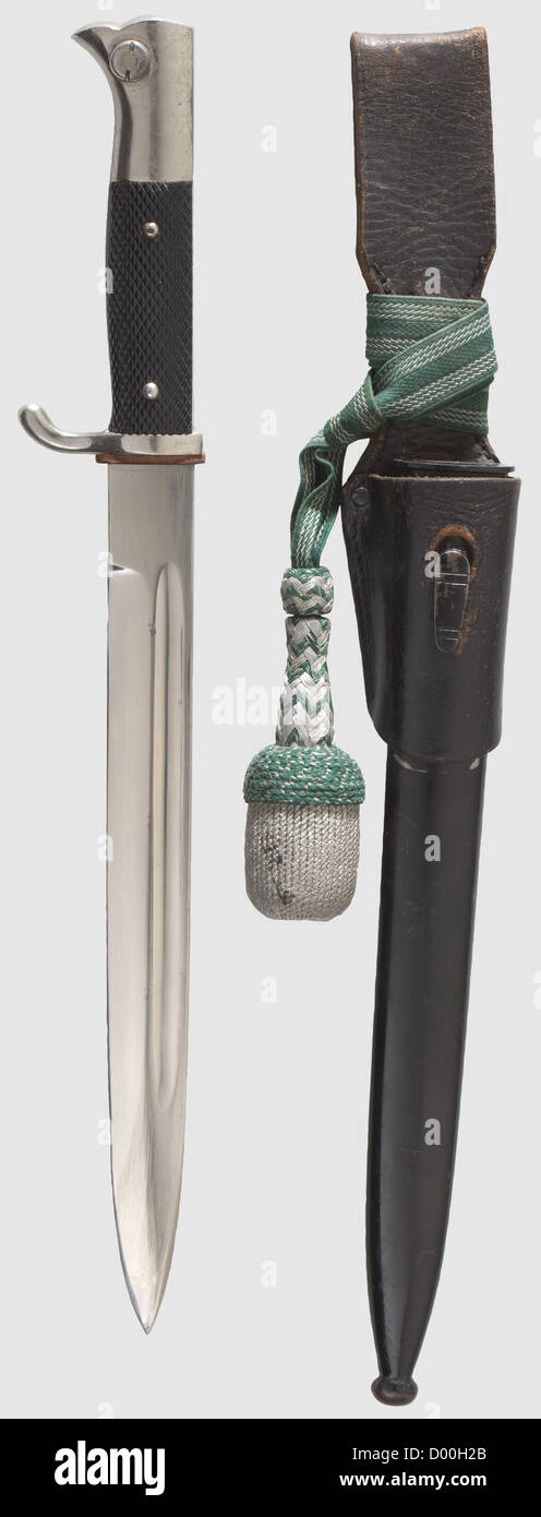 A KS 98 single-etched dress bayonet with frog and portepee,Maker Stock  Photo - Alamy