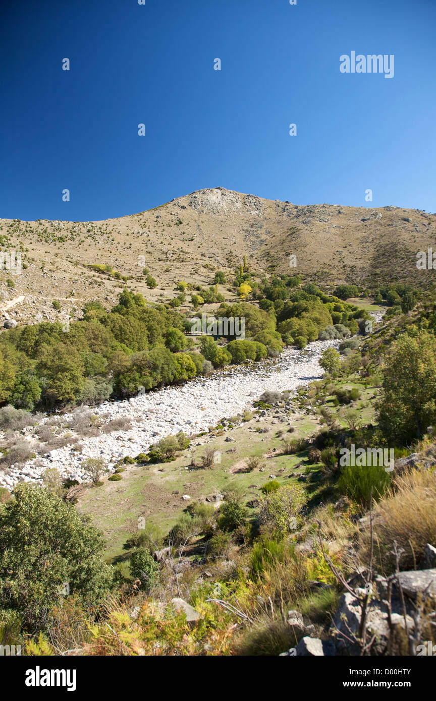 river at gredos mountains in avila spain Stock Photo - Alamy