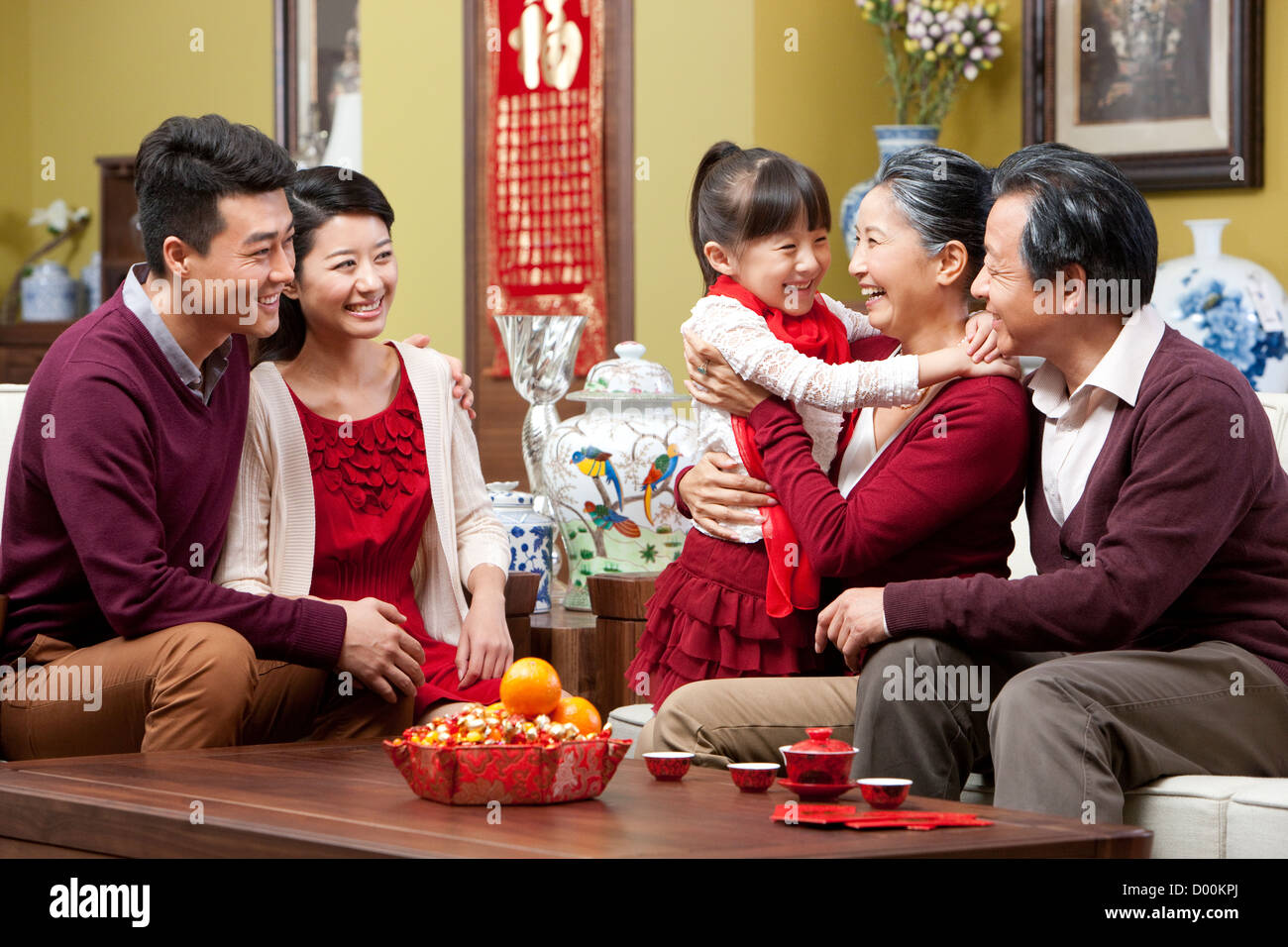 chinese new year family picture