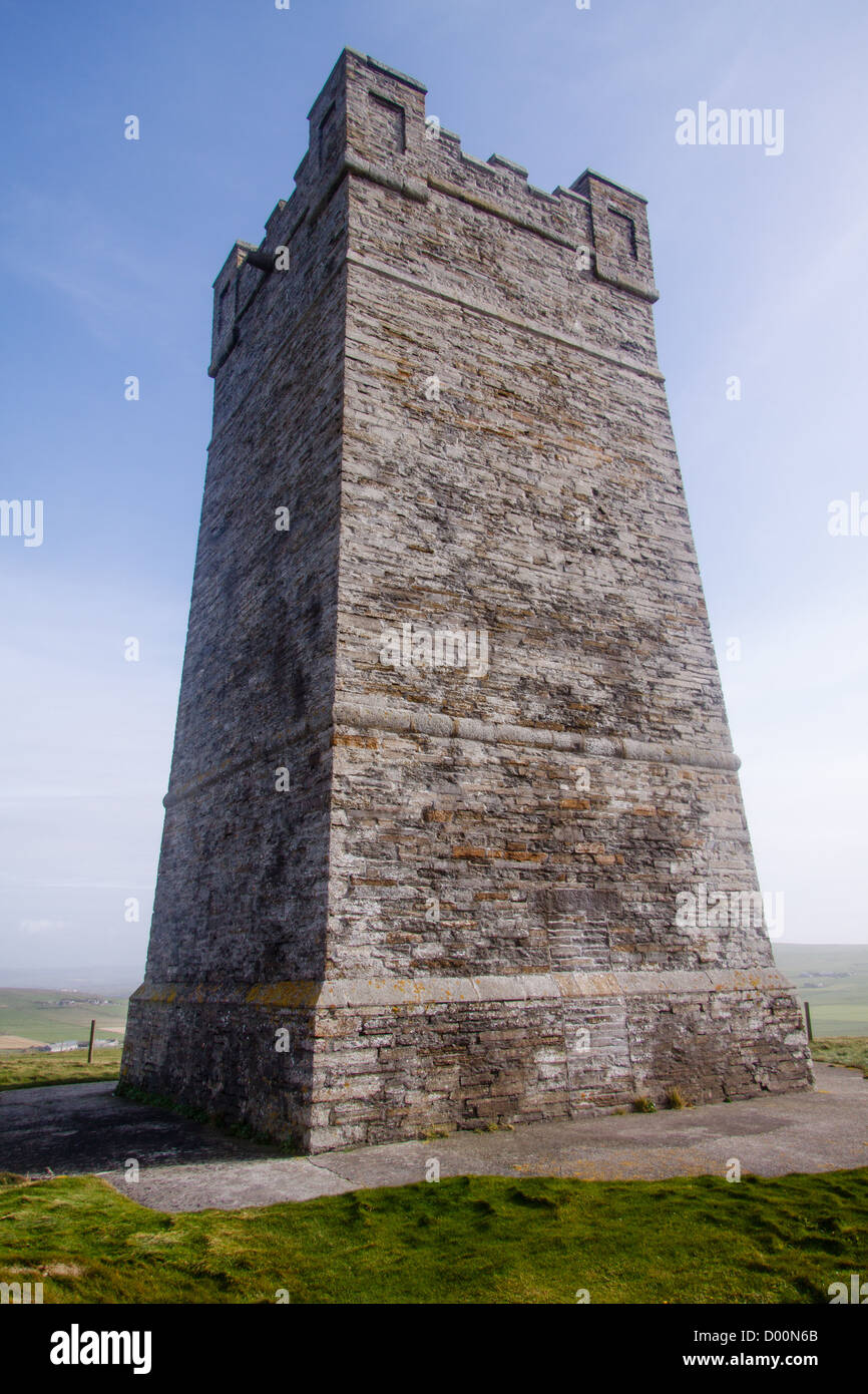 The Kitchener Memorial at Marwick Head on Mainland, Orkney. Stock Photo