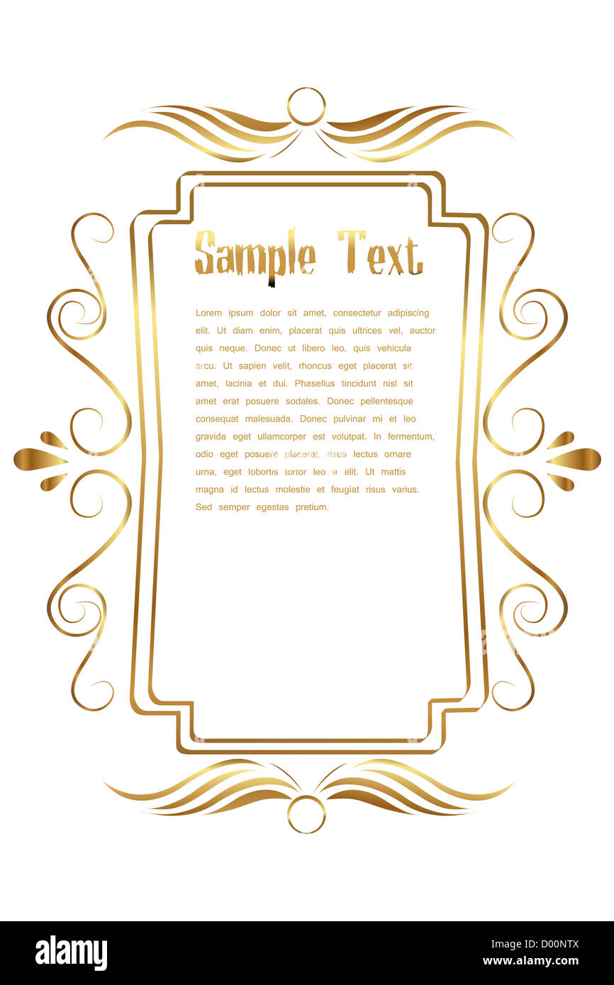 Heading Frame Design Graphic header banner frame hi-res stock photography and images - Alamy