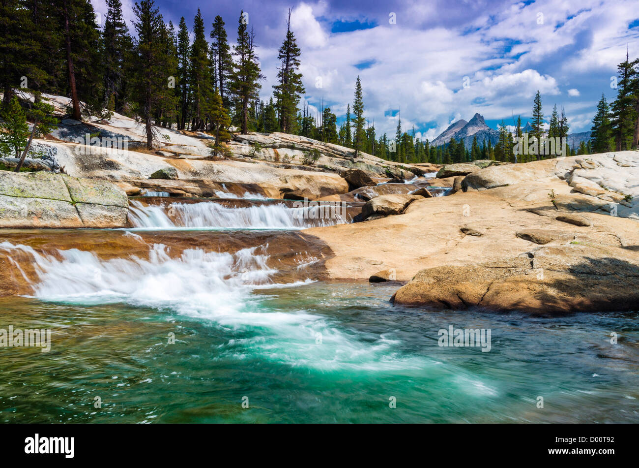 Cascade on the Tuolumne River under Unicorn Peak, Tuolumne Meadows