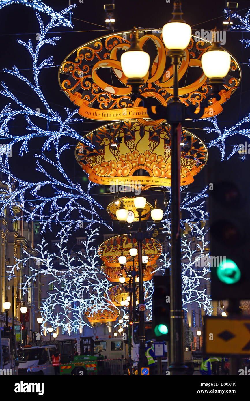 Christmas lights on street hires stock photography and images Alamy