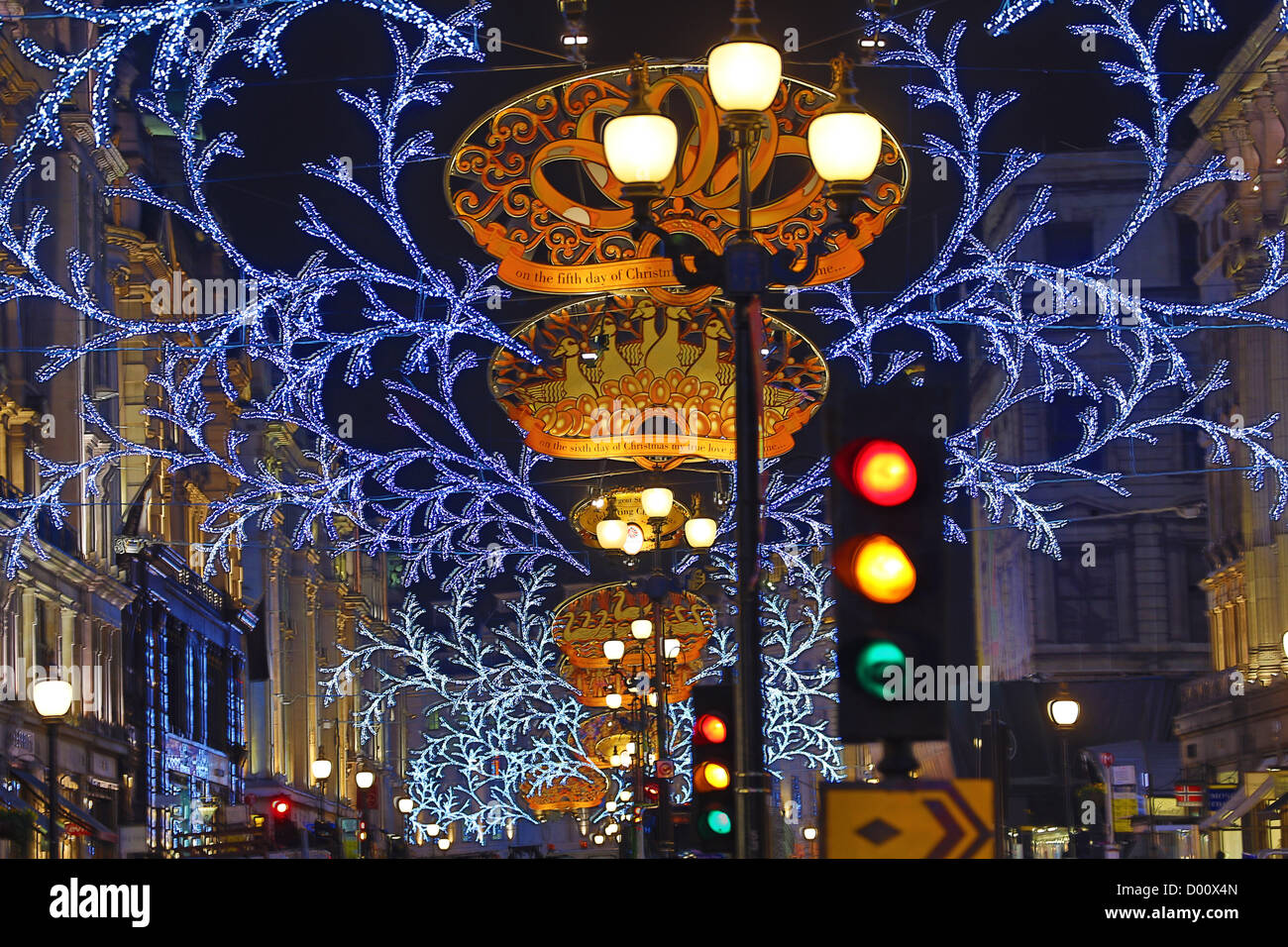Christmas lights on street hires stock photography and images Alamy