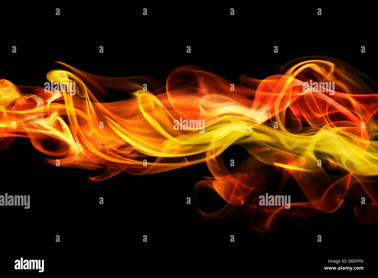 Fiery smoke background Stock Photo