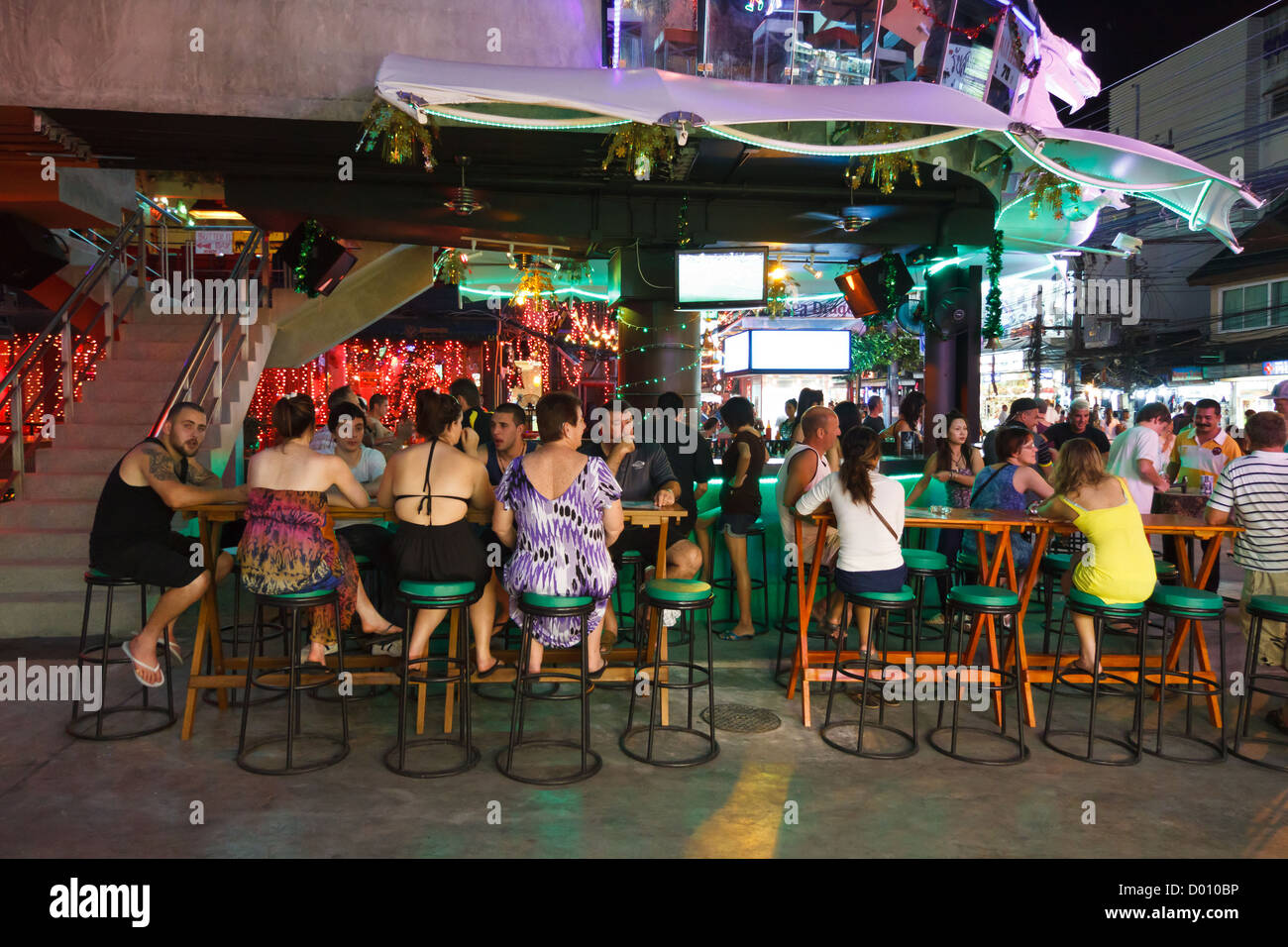 Typical Bar in the Red Light District of Patong on Phuket Island