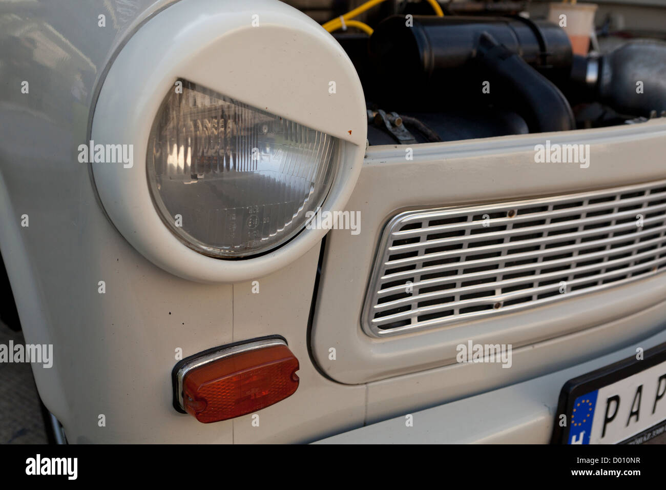 Angry car headlight Stock Photo