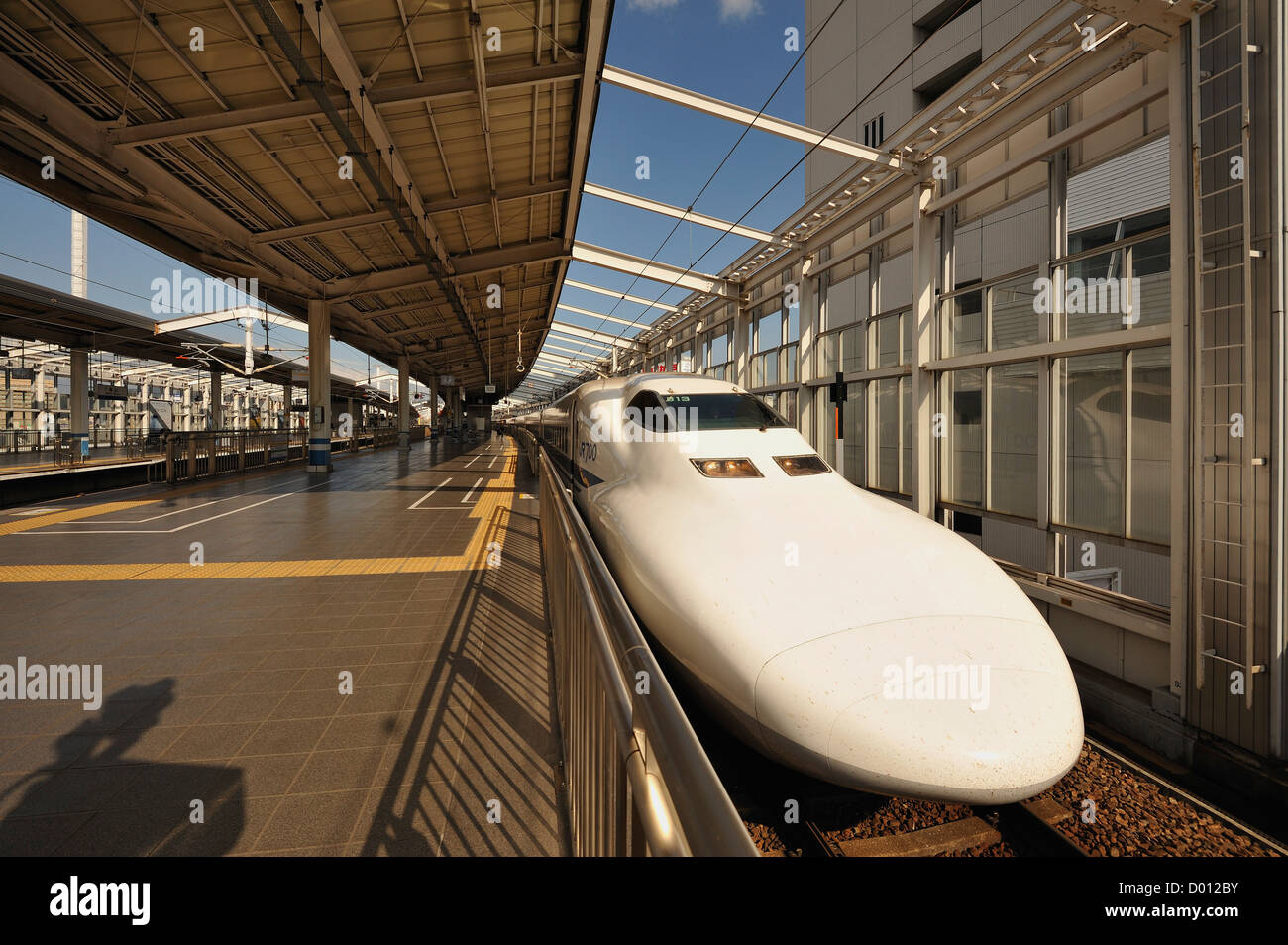 Bullet train in Kyoto station, Japan Stock Photo Alamy