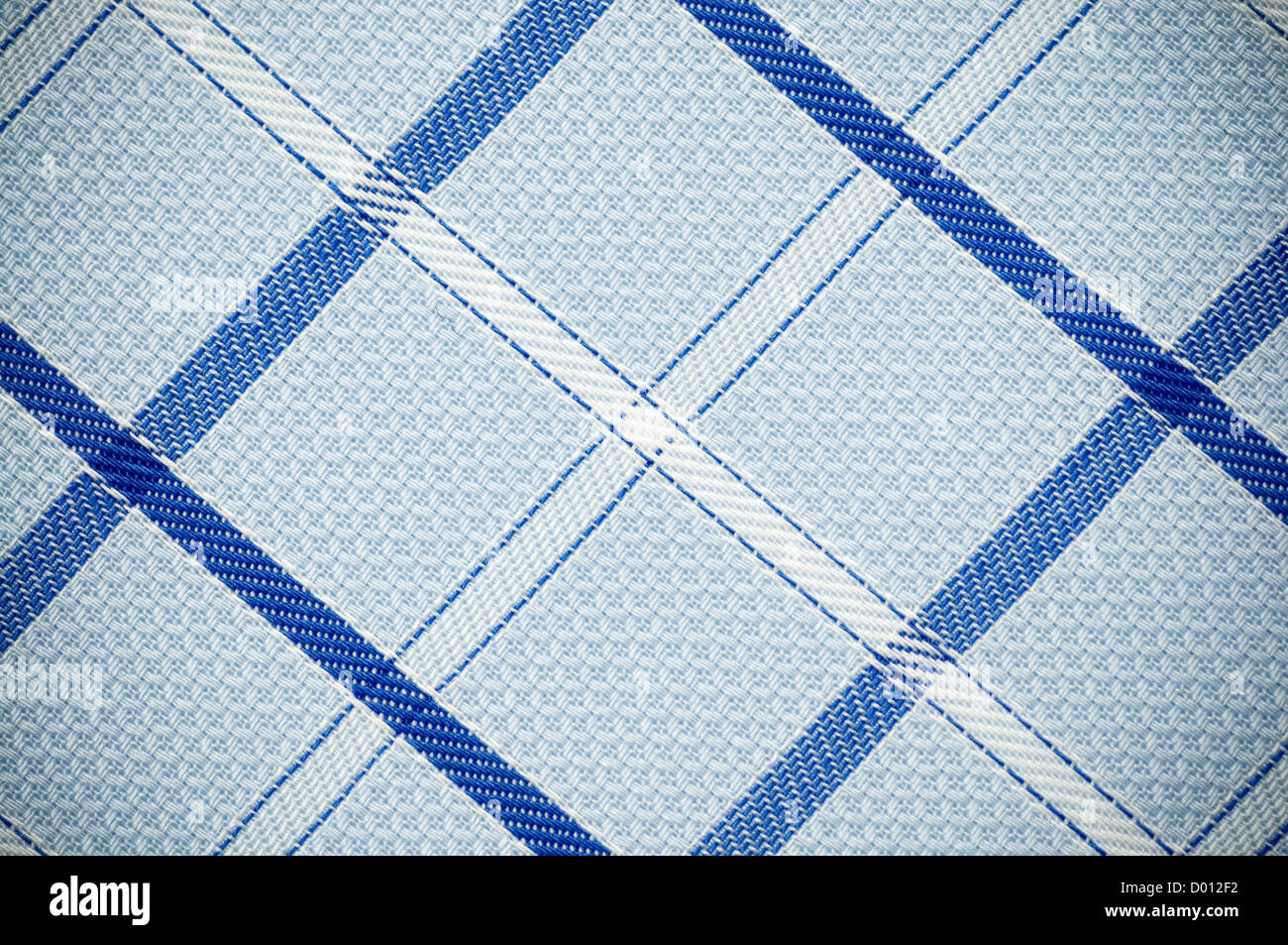 Close up real gridded fabric. Stock Photo