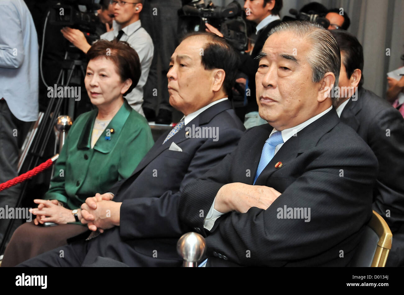Kyoko Nakayama, leader of the Party for Japanese Kokoro, attends a News  Photo - Getty Images