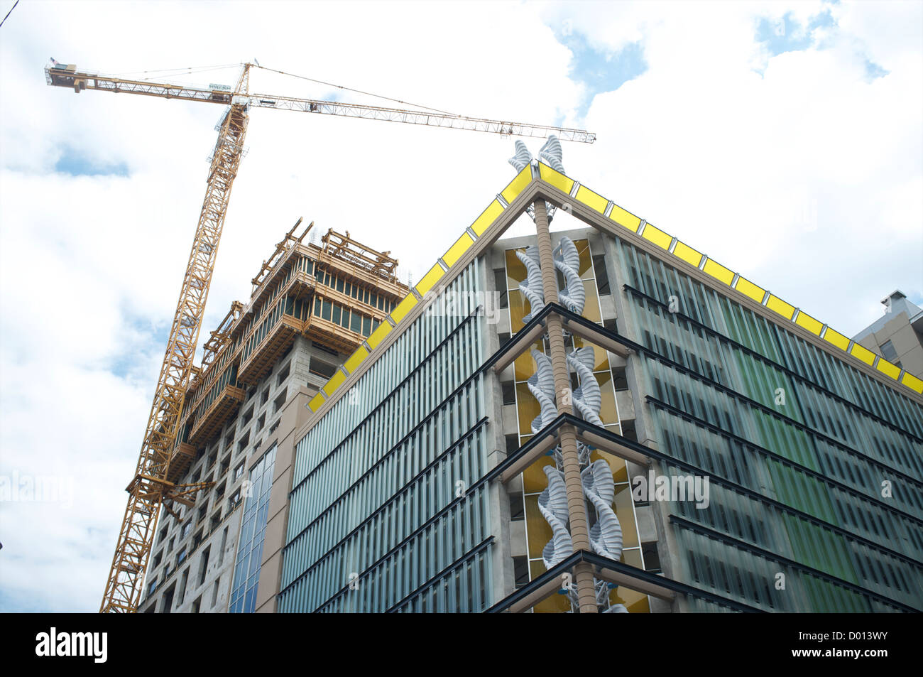 Visual Reference: Looking At An Energy Efficient Parking Garage Under Construction In