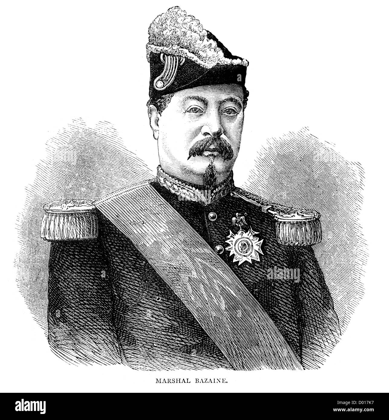 Marshal François Achille Bazaine, a French General and from 1864, a Marshal of France, Stock Photo