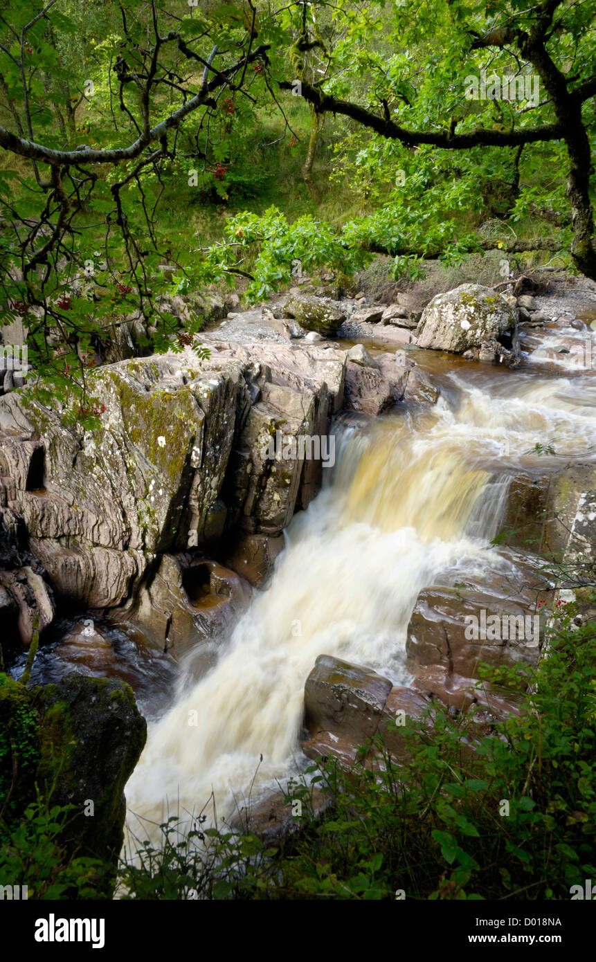 Bracklinn Falls, Callander, Loch Lomond and Trossachs National Park, Stirling, Scotland Stock Photo