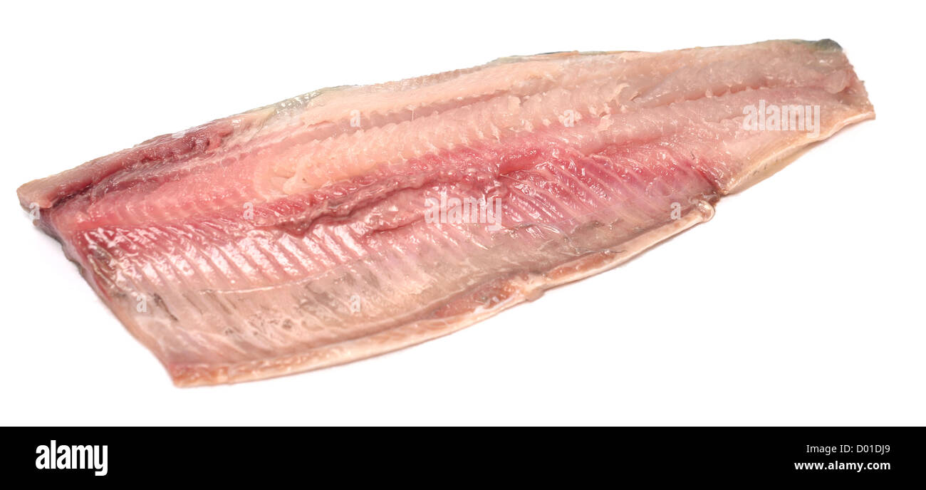 fillet of herring isolated on white Stock Photo Alamy