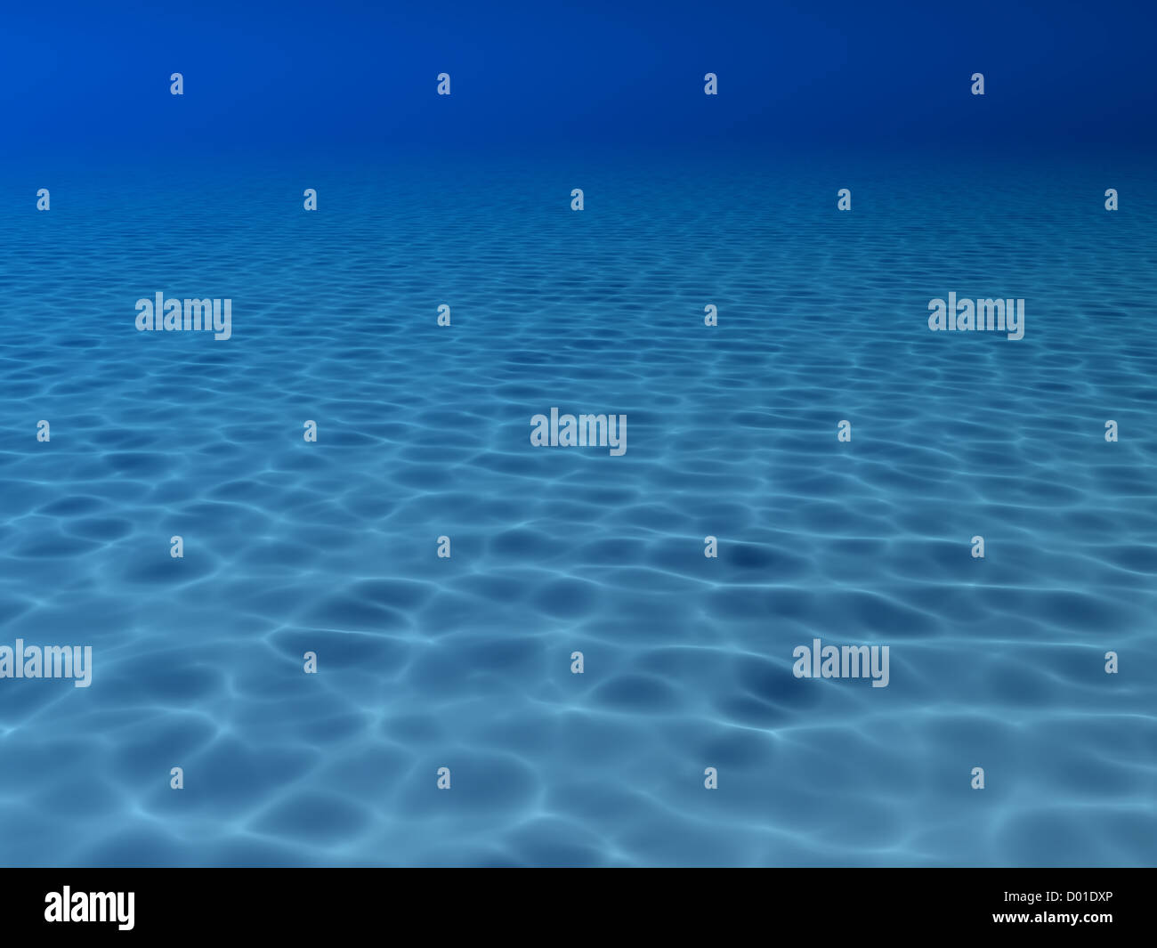 blue water surface waving Stock Photo