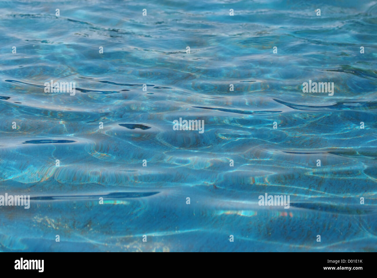 blue water surface waving Stock Photo