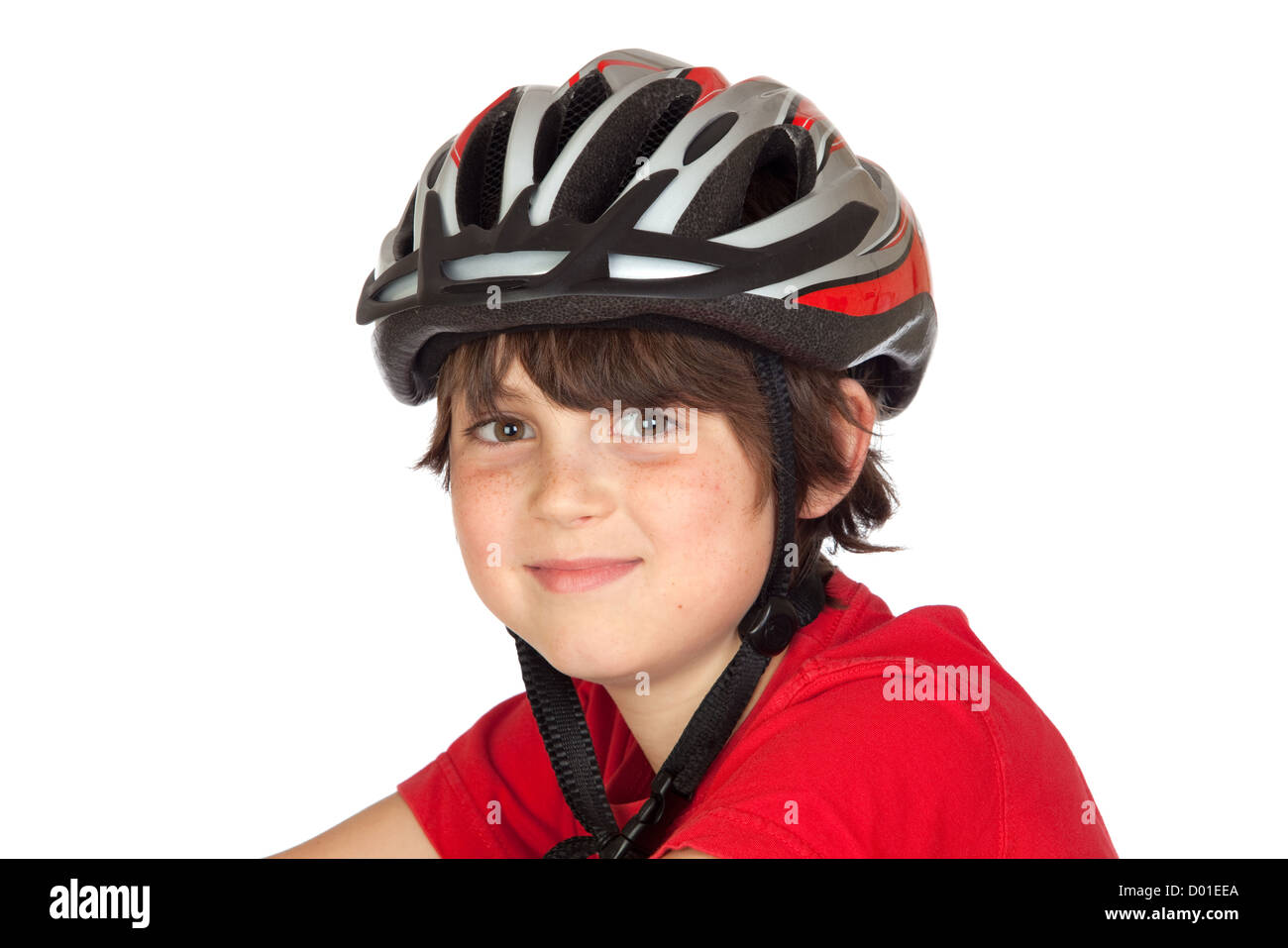 Funny child bike helmet isolated hi-res 