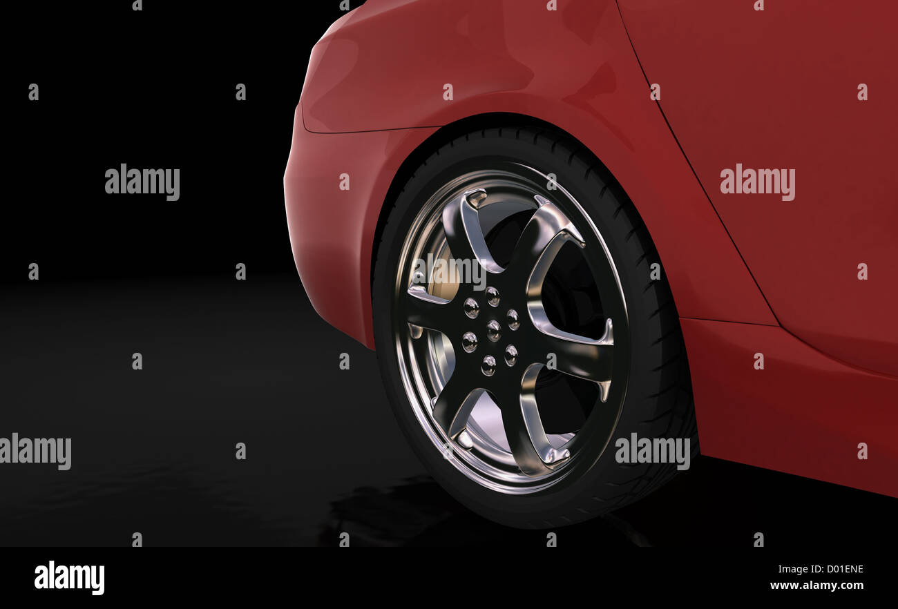 car wheel side view against background Stock Photo Alamy