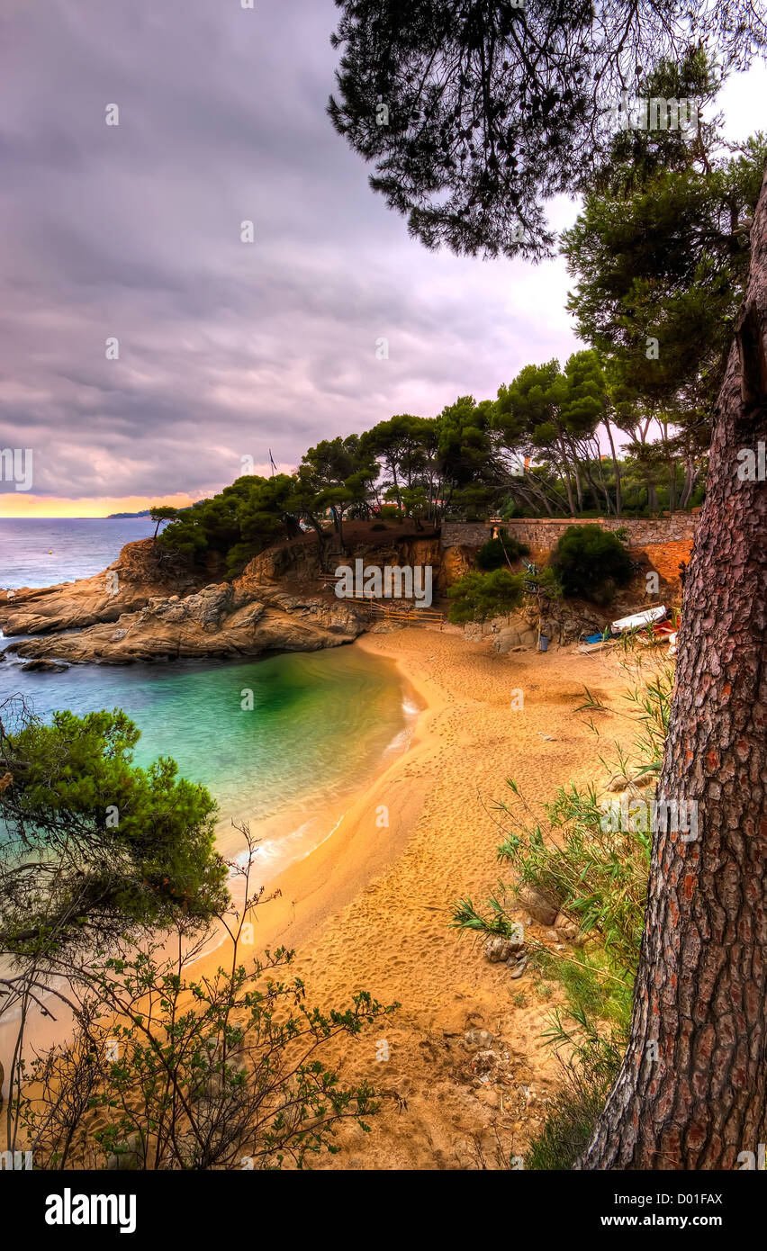 Platja d'Aro Costa Brava Spain.Early Morning View Stock Photo - Alamy