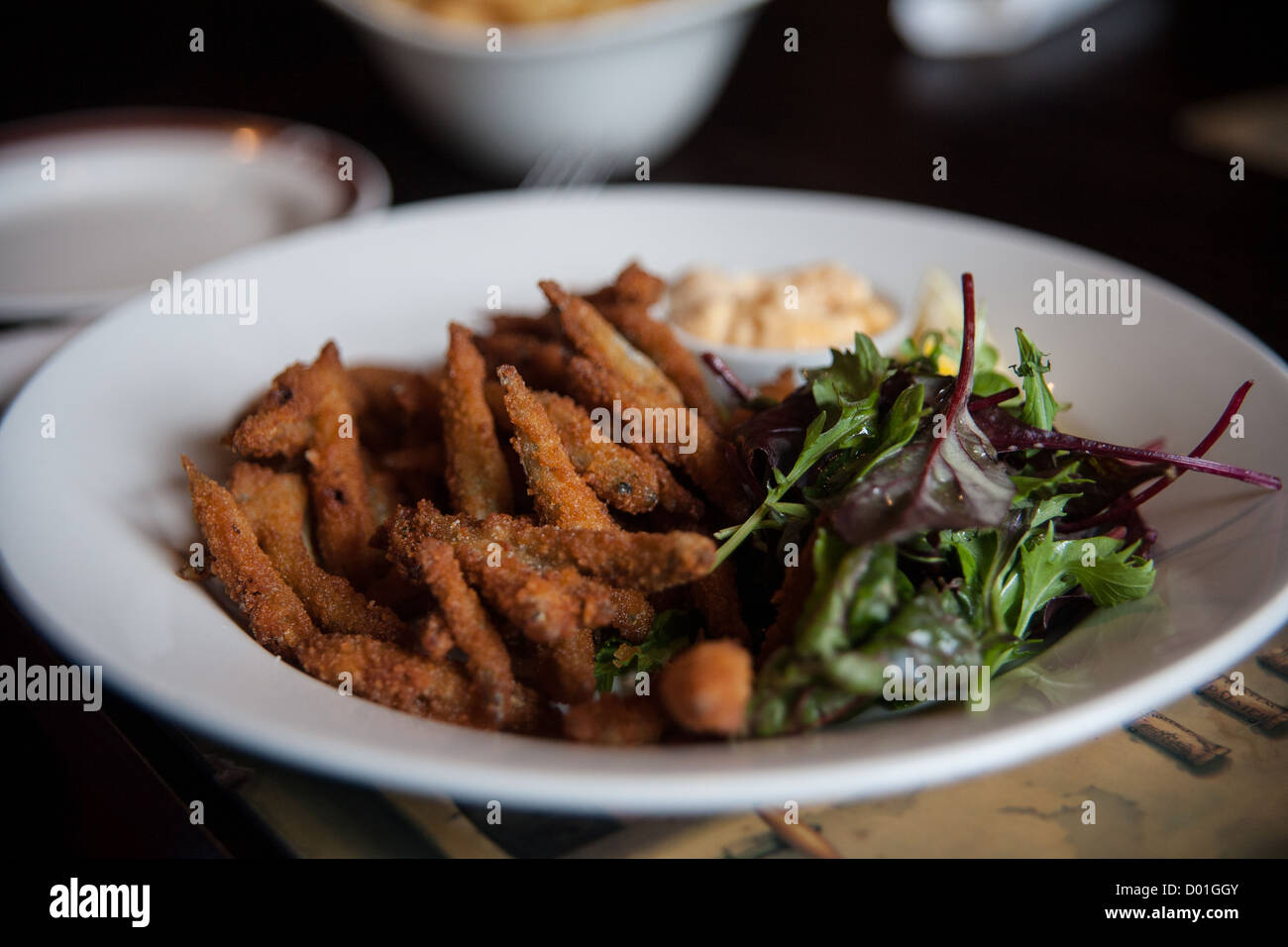 Deep fried whitebait Stock Photo Alamy