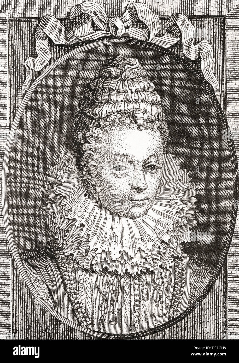 Marie de Médicis, 1575 –1642. Queen consort of France, as the second wife of King Henry IV of France. Stock Photo